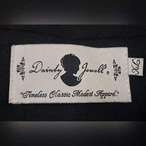 Dainty Jewells long black tiered skirt